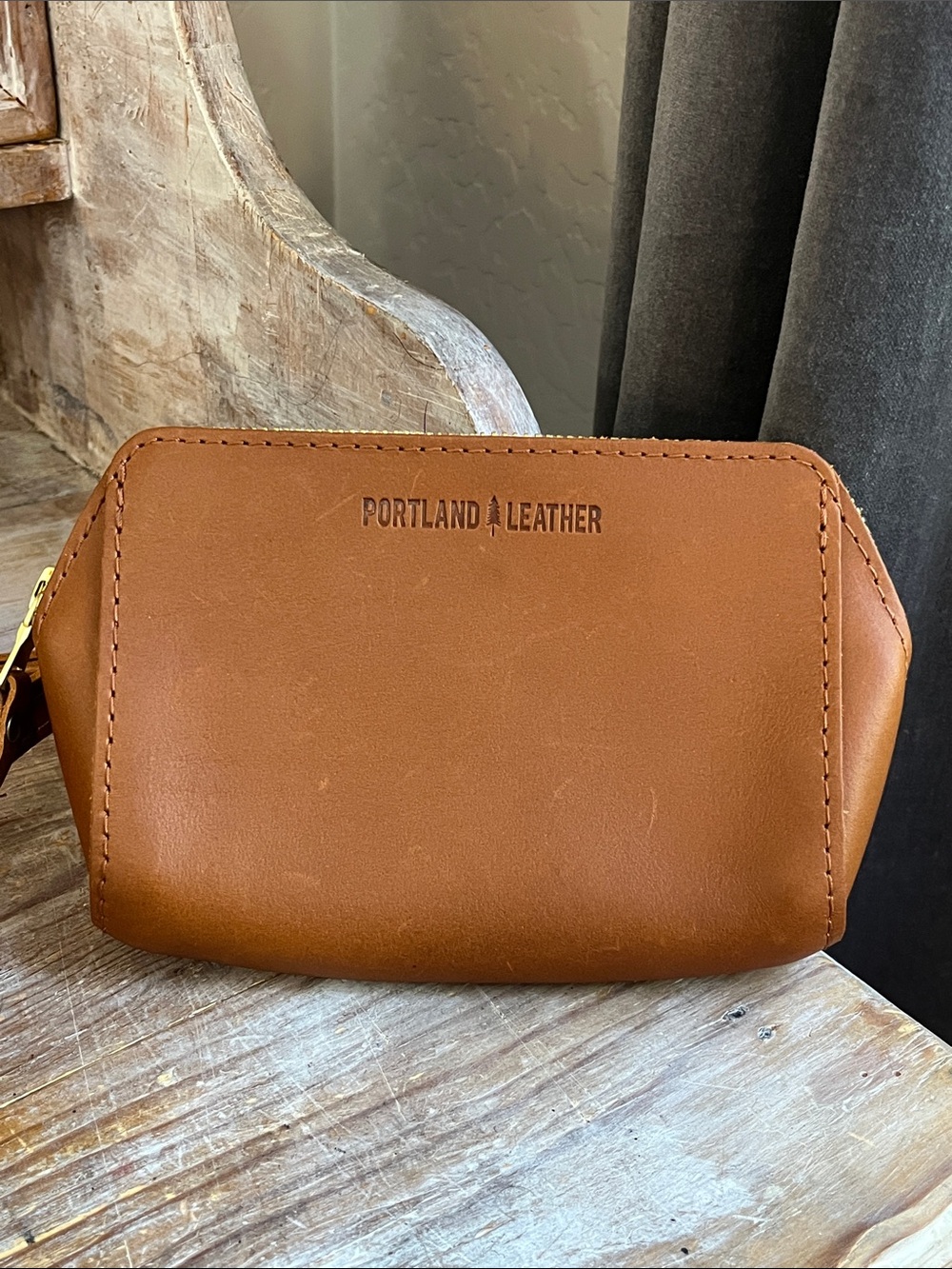 🤎 Portland Leather Zip Tight Belt Bag Dakota Brown Tan